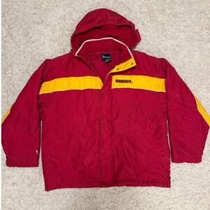 Vintage Spotlight Minnesota Golden Gophers Hooded Jacket Mens XXL Red Yellow